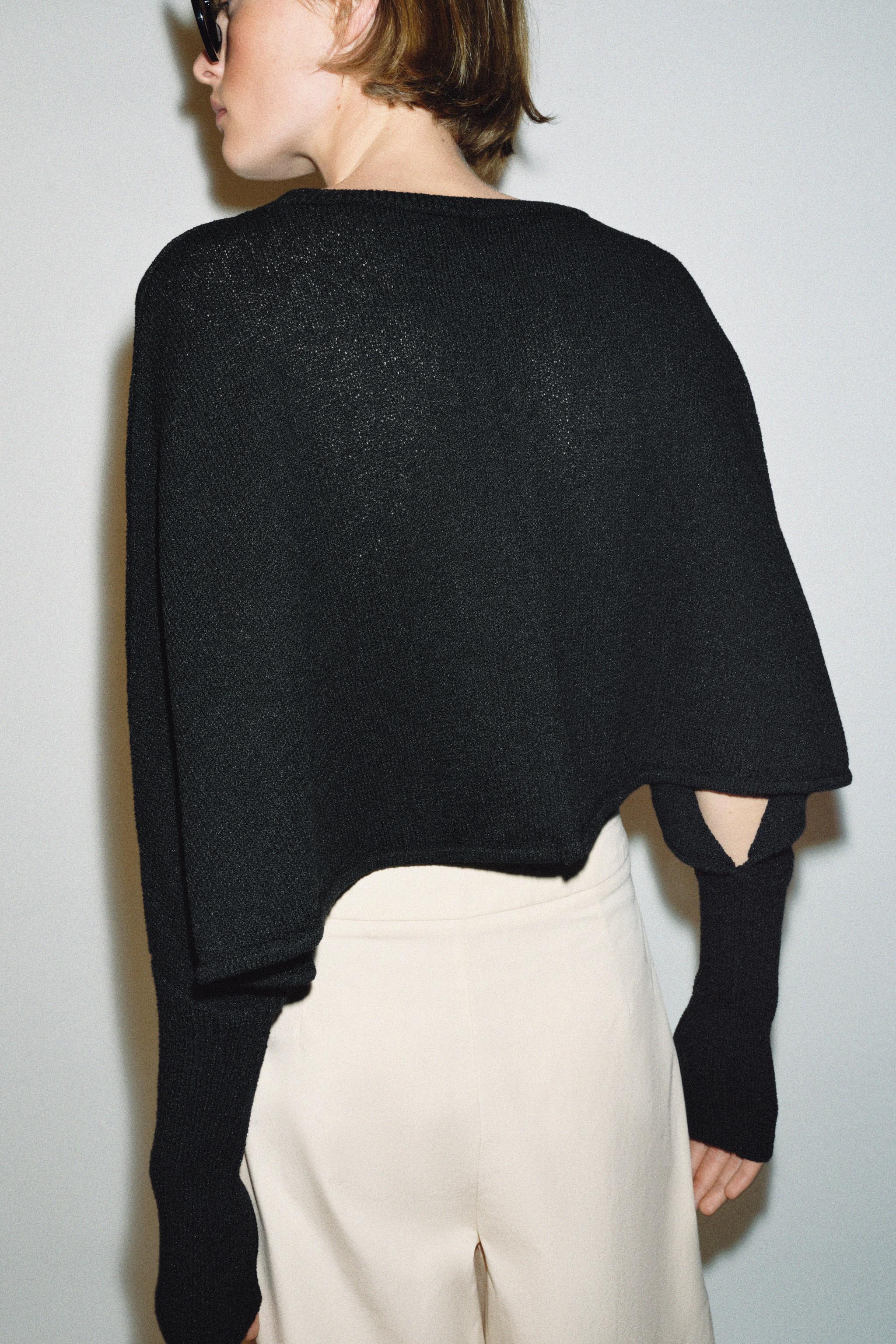 BATWING SLEEVE CROPPED JUMPER